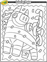 Pinata Crayola Cinco Marker Challenge Fiesta sketch template