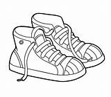 Shoe sketch template