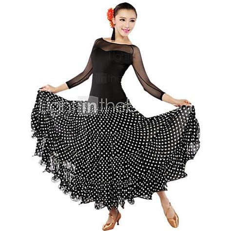 ballroom dance dresses women s elastic woven satin tulle