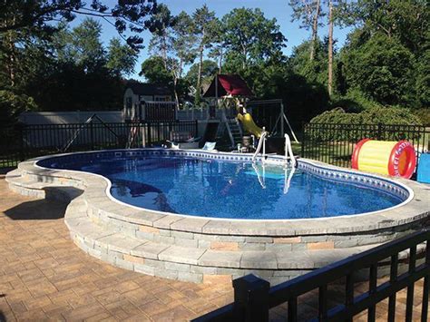 partially inground radiant pool inground pool cost