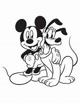 Mickey Mouse Coloring Pages Birthday Library Clipart Friends His sketch template