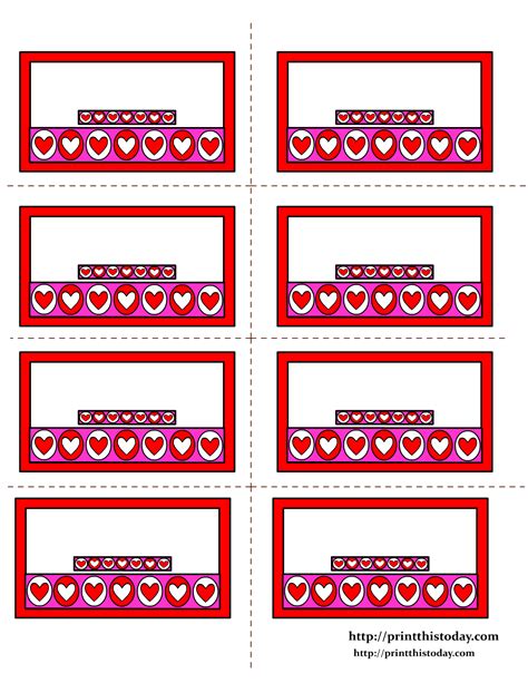printable labels  hearts