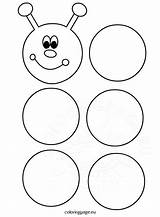 Caterpillar Template Craft Printable Activities Preschool Toddler Learning sketch template