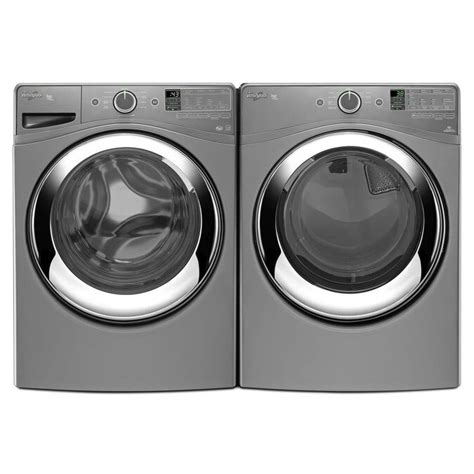 whirlpool duet  cu ft stackable gas dryer  steam cycles chrome   gas dryers