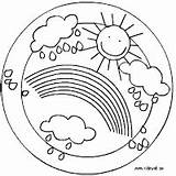 Wetter Mandalas Regenbogen Kidsweb Ausmalbilder Mandela Malvorlagen Gewünscht Evi sketch template