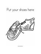 Shoes Coloring Put Change Template sketch template