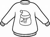 Pullover Coloring Book sketch template