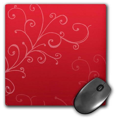 drose stylish swirl red mouse pad    inches walmartcom