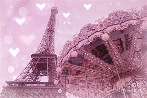paris in love paris amour with hearts eiffel tower lavender hearts