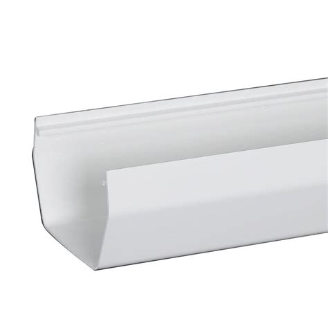 amerimax home products   white  style vinyl gutter  ft   home depot
