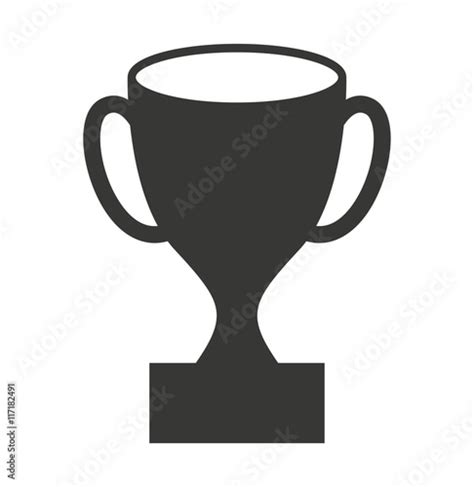 trophy award silhouette icon stock image  royalty  vector