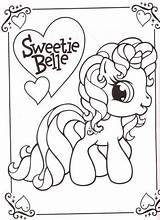 Coloring Belle Sweetie Little Pony Pages Printable Getcolorings Cartoon Getdrawings Bubakids sketch template