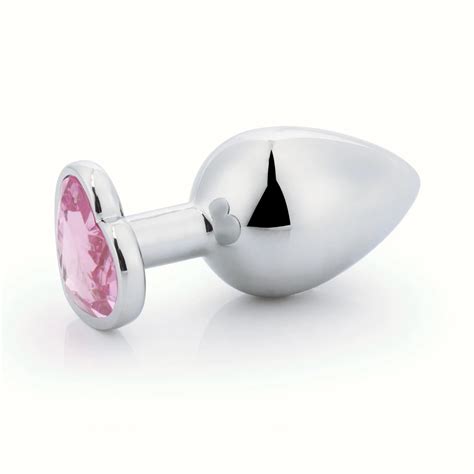 Hot Selling Small Medium Big Silver Metal Crystal Jeweled Anal Butt