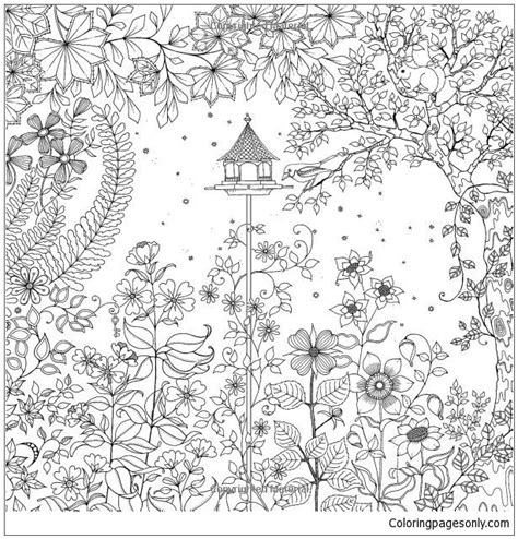 secret garden coloring page  printable coloring pages