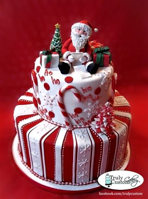 Christmas Cake Made For A Client That Is Hosting A Christmas Party This