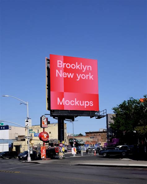 brooklyn ny billboard  mockup  mockup world