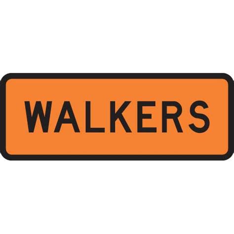 walkers sign level  highway
