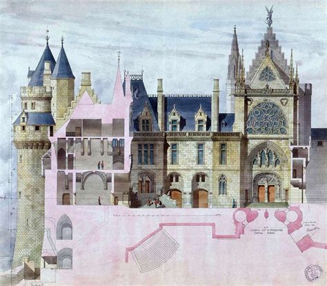 passe recree pierrefonds histoire analysee en images  oeuvres dart chateau dessin