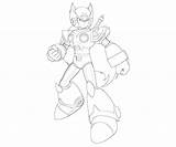 Megaman Zero Pages Coloring Character Template sketch template