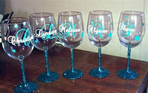 Hen Night Or Wedding Ts ♡♡ Wine Glass Decals Wine Glass Vinyl