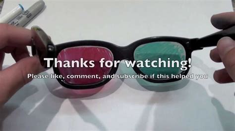 How To Make Your Own 3d Glasses For Youtube Out Of Theater