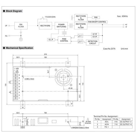 meanwell rs   wiring diagram