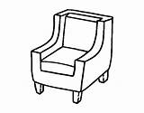 Coloring Armchair Comfortable Chair Colorear Coloringcrew Drawers Bookcase Getdrawings sketch template
