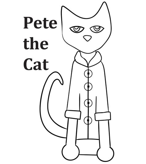 printable pete  cat template
