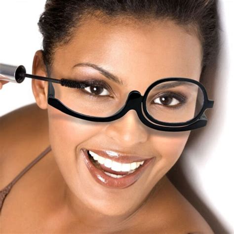 2018 rotating magnify eye makeup glasses reading glasses women cosmetic