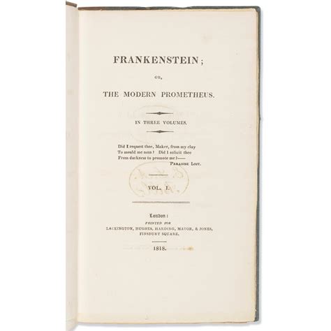 mary shelleys  edition  frankenstein sells  record