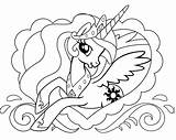 Celestia Princess Coloring Pony Little Pages Getcolorings Printable Color Getdrawings sketch template