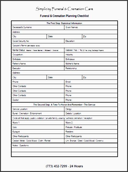 funeral planning checklist  sampletemplatess sampletemplatess