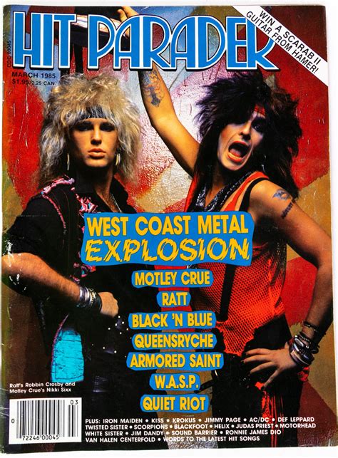 Kiss Magazine Hit Parader March 1985 West Coast Metal Explosion