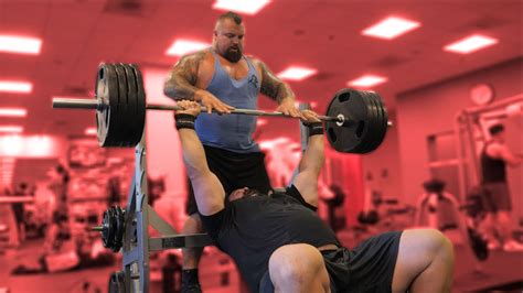 Bench Pressing With Eddie Hall Youtube