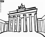 Brandenburger Tor Ausmalen Zabytki Berlino Muro Europa Brama Stadttor Monumenti Turistico Luoghi Kolorowanki Berlijn Brandenburska Brandeburgo Wichtigsten Kleurplaten Bezienswaardigheden Monumenten sketch template