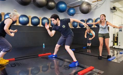 Slip ’n Slide Exercise Classes In Midtown Manhattan The New York Times