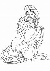 Tangled Rapunzel Prinzessin Colorir Coloriages Tulamama Puteri Gratuits Mewarnai Mewarna Kertas Coloriage Kidipage Druckbare Boleh Percuma Cetak sketch template