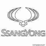 Ssangyong sketch template