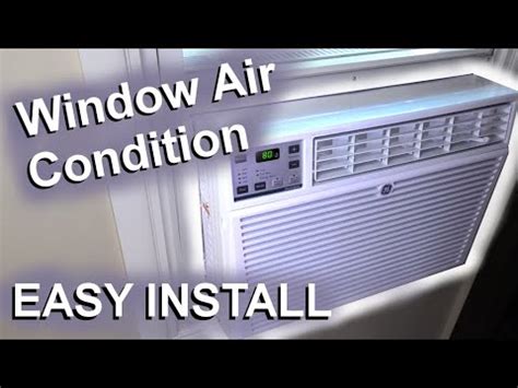 installing  window air conditioning unit   diy youtube
