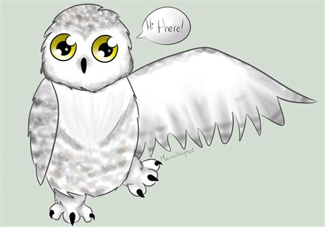 cute snowy owl  morwenhelyanwe  deviantart