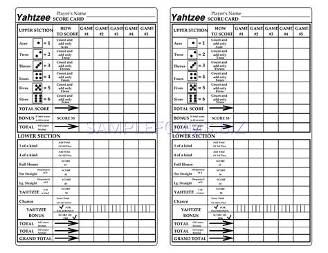 printable triple yahtzee score sheets  facit coloring templates