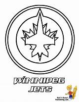 Coloring Pages Jets Hockey Nhl Winnipeg Ice Logos Color Kids Logo Colouring Printable Oilers Montreal Canadiens Edmonton Symbols Bruins Outline sketch template
