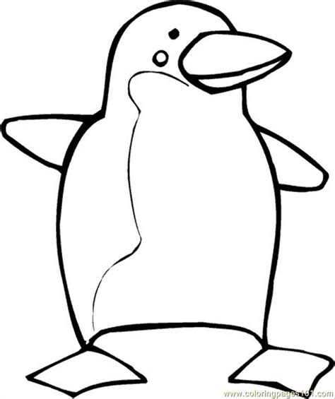 cartoon penguin coloring pages clipartsco