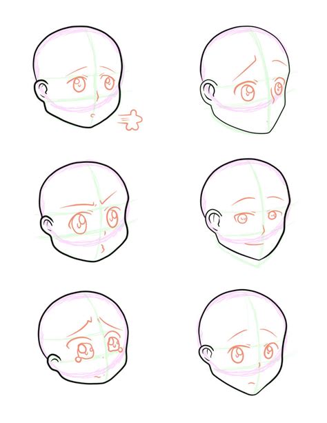 head shapes  nnjkll  deviantart