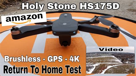 holy stone hsd brushless drone return  home test youtube