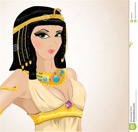 Illustrated Cleopatra Stock Vector Illustration Of