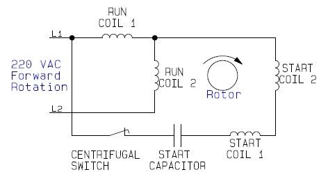 single phase  reverse wiring diagram