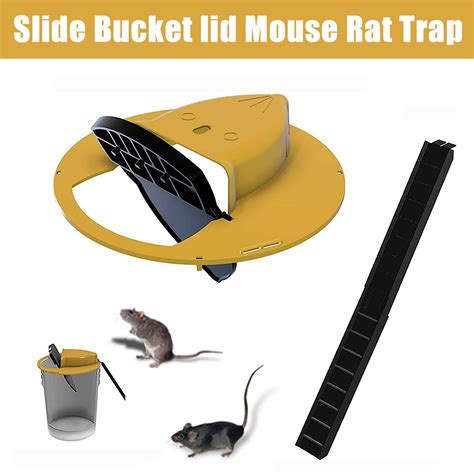 reusable plastic smart mouse trap flip   bucket lid mouse rat
