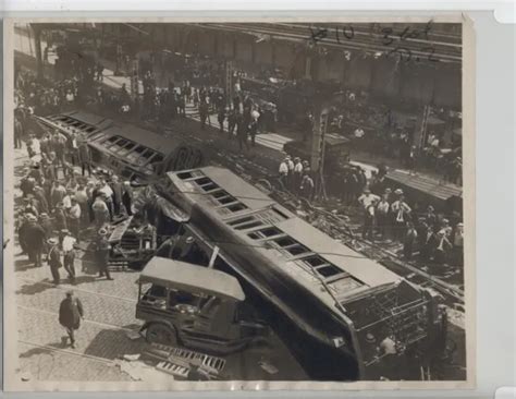 brooklyn ny original photo train wreck vintage   railroad