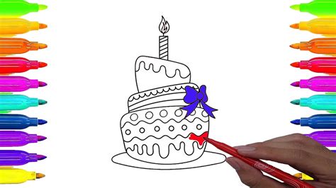 rainbow cake coloring pages birthday cake coloring pages preschool